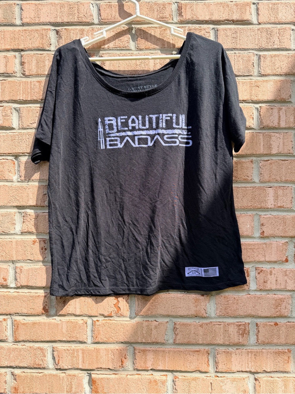 Grunt Style Black "Beautiful Badass" Women's Graphic Tee